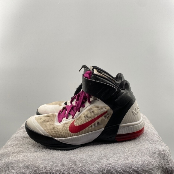 Nike Shoes Women's Size 6.5 Max Air 2010 Red Purple Black White High Tops - Picture 1 of 13
